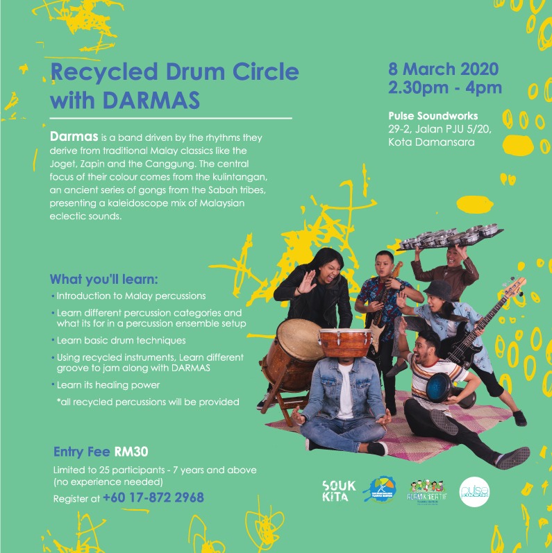 Recycled Drum Circle with DARMAS